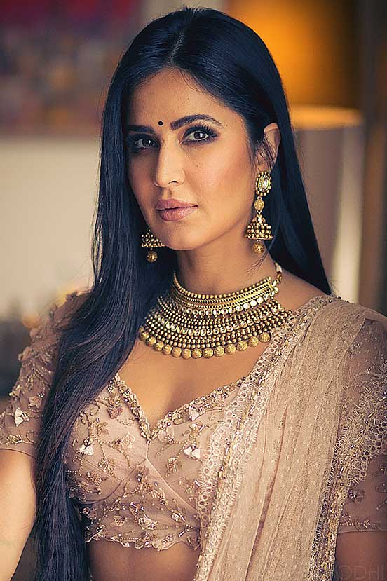 Katrina Kaif Porn - Katrina Kaif in Nude Sheer Back Blouse Lehenga Set â€“ Mahima Mahajan