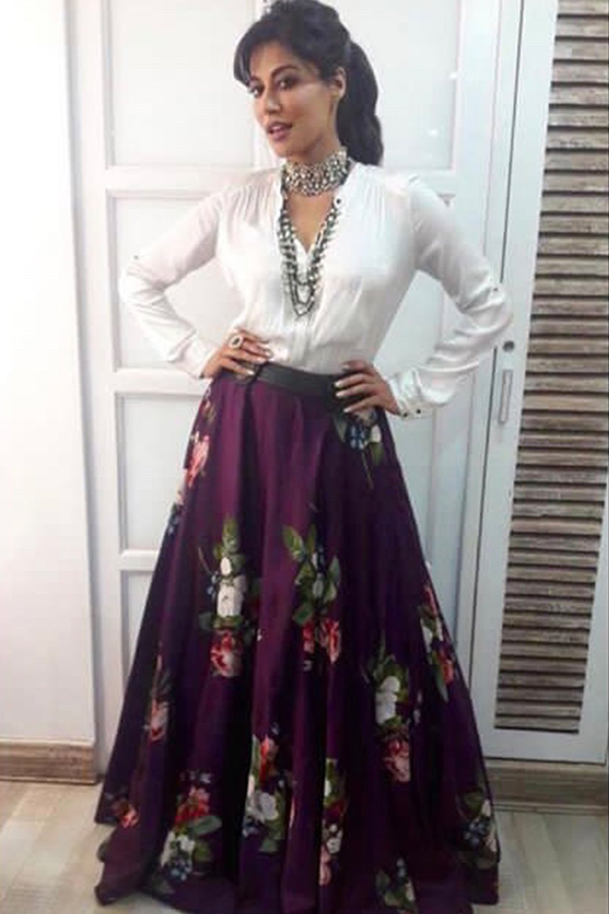 Chitrangada Singh In Modal Satin Skirt Set